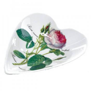 Herz Porzellanschale 13cm Redoute Rose Roy Kirkham